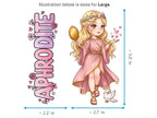 Aphrodite Sticker and Magnet – Ourania Mythkins™ – Greek Goddess of Love and Beauty | Waterproof & UV-Proof - Sticker / Large