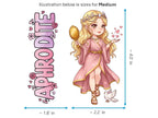 Aphrodite Sticker and Magnet – Ourania Mythkins™ – Greek Goddess of Love and Beauty | Waterproof & UV-Proof - Sticker / Medium