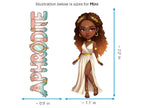 Aphrodite Sticker and Magnet – Kypris Mythkins™ – Greek Goddess of Love and Beauty | Waterproof & UV-Proof - Sticker / Mini