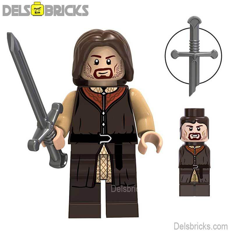Aragorn Lord of The Rings Lego Minifigures Custom Toys - 