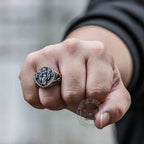 Archangel Guardian Stainless Steel Ring - Stainless Steel / 7