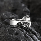 Archangel Guardian Stainless Steel Ring - Stainless Steel / 7