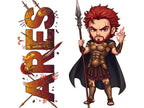 Ares Sticker and Magnet – Thourios Mythkins™ – Greek God of War | Waterproof & UV-Proof - Sticker / Mini