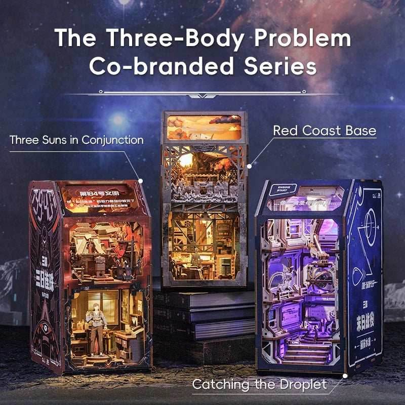 Book Nook Wizardi Miniature - Catching the Droplet Roombox Kit - 