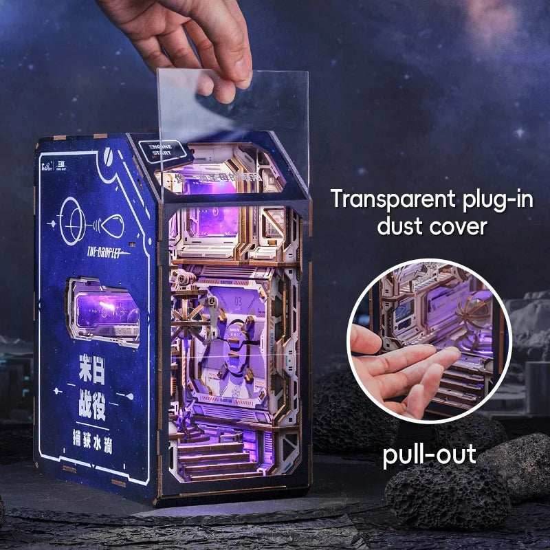 Book Nook Wizardi Miniature - Catching the Droplet Roombox Kit - 