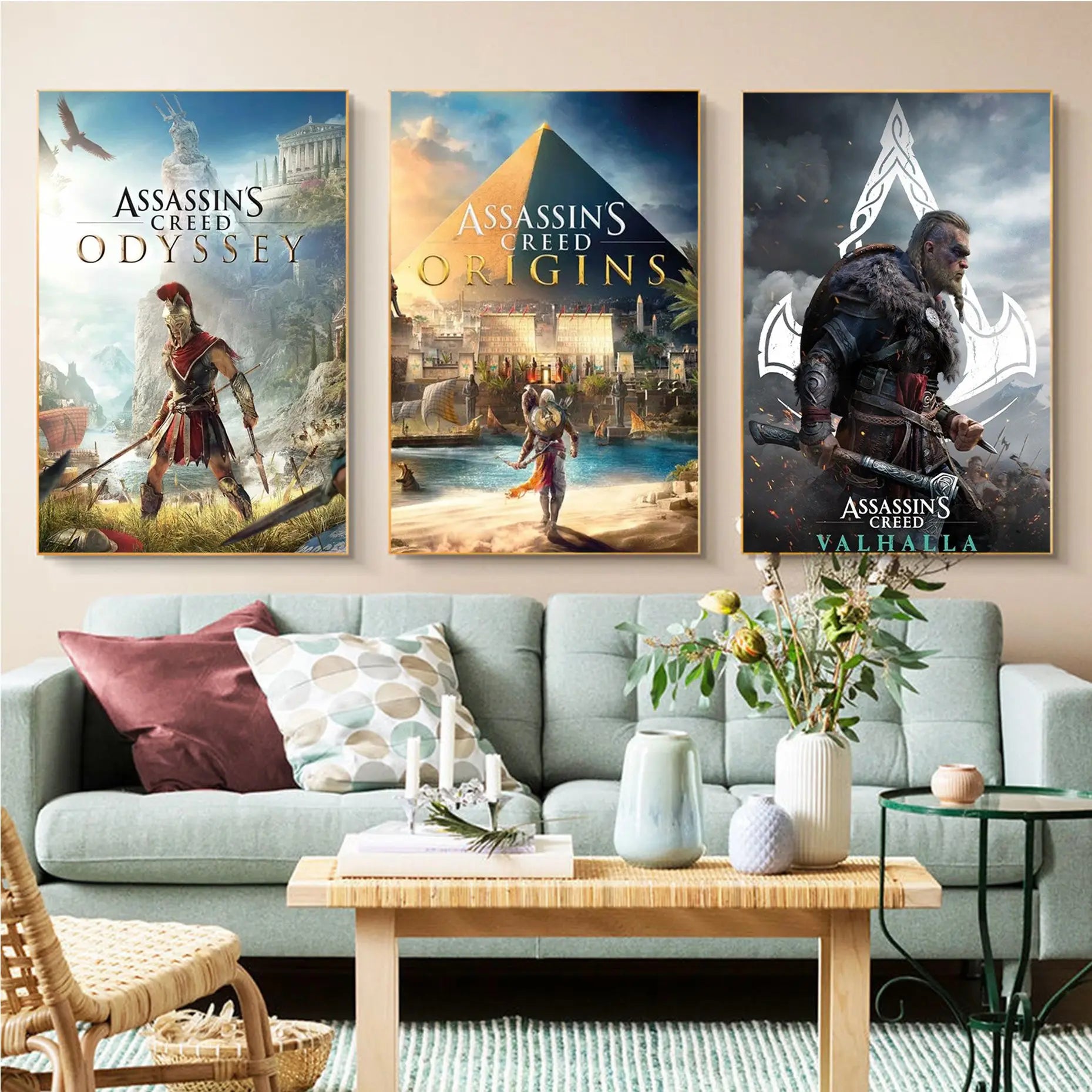 Assassins Creed Whitepaper Poster HD Quality Poster Wall Art Painting Study Home Decor