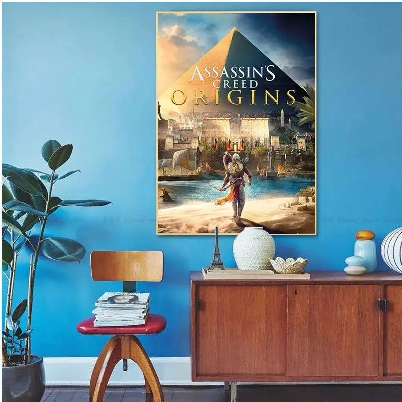 Assassins Creed Whitepaper Poster HD Quality Poster Wall Art Painting Study Home Decor