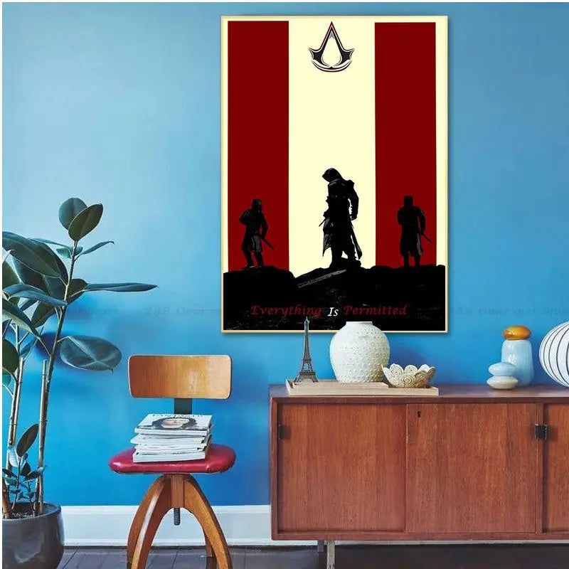 Assassins Creed Whitepaper Poster HD Quality Poster Wall Art Painting Study Home Decor