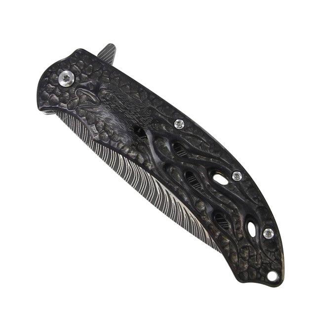 Assisted Opening Black Hawk Eagle Knife