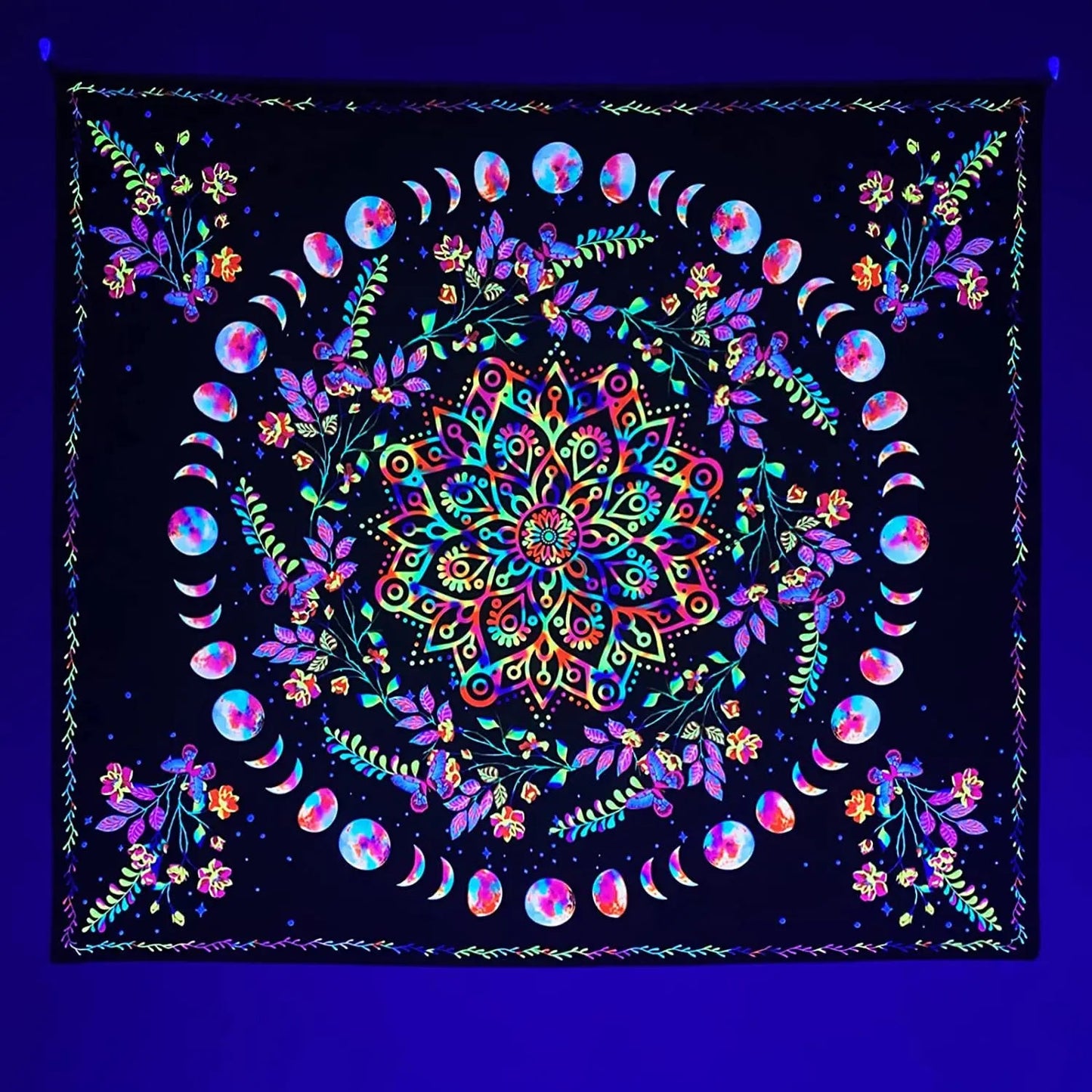 Astronaut UV Fluorescent Tapestry Aesthetics Wall Hanging Hippie Tapestry Bedroom Independent Room Decoration