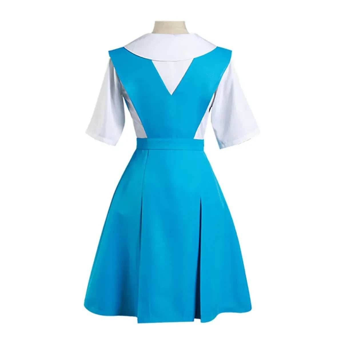 Rei Ayanami & Asuka Langley Soryu Cosplay Costume - School Uniform Dresses - Beige / XS / CN | Asuka Langley Soryu