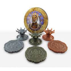 Metallic Plastic Coins & Crowns Set (Cursed Court) - 