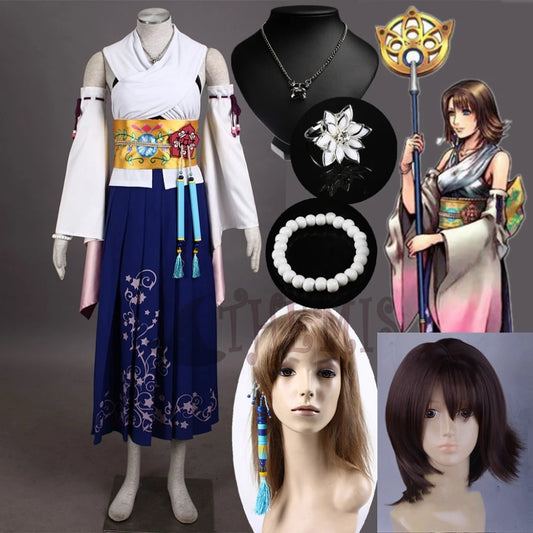 Athemis Final Fantasy Ten Yuna Cosplay Summoned Costume Outfit High Quality Same As Original Character Any Size