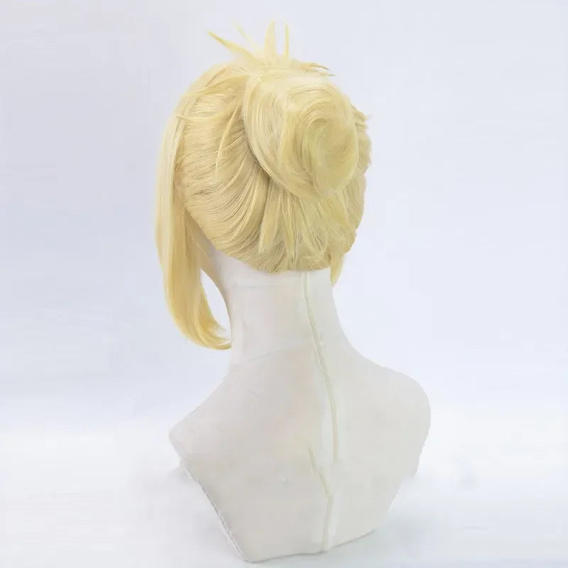 Attack on Titan Annie Leonheart Female Giant Yellow Wig Halloween Role Play+Hairnet