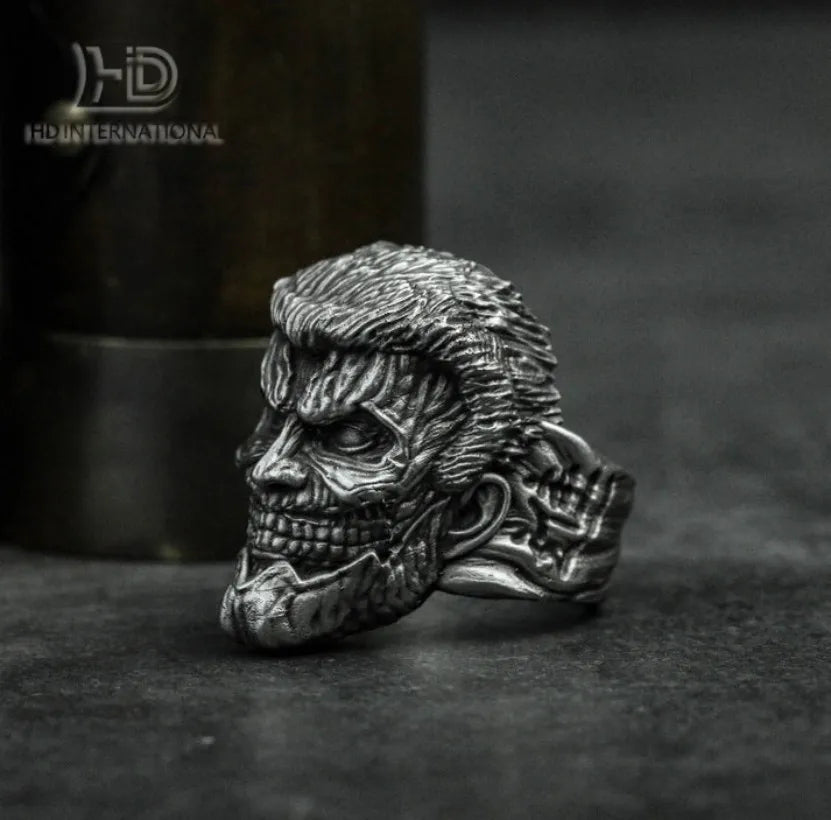 Attack on Titan-Handmade 925 Silver Ring-Japanese Anime Ring-Handmade Personality Silver Ring