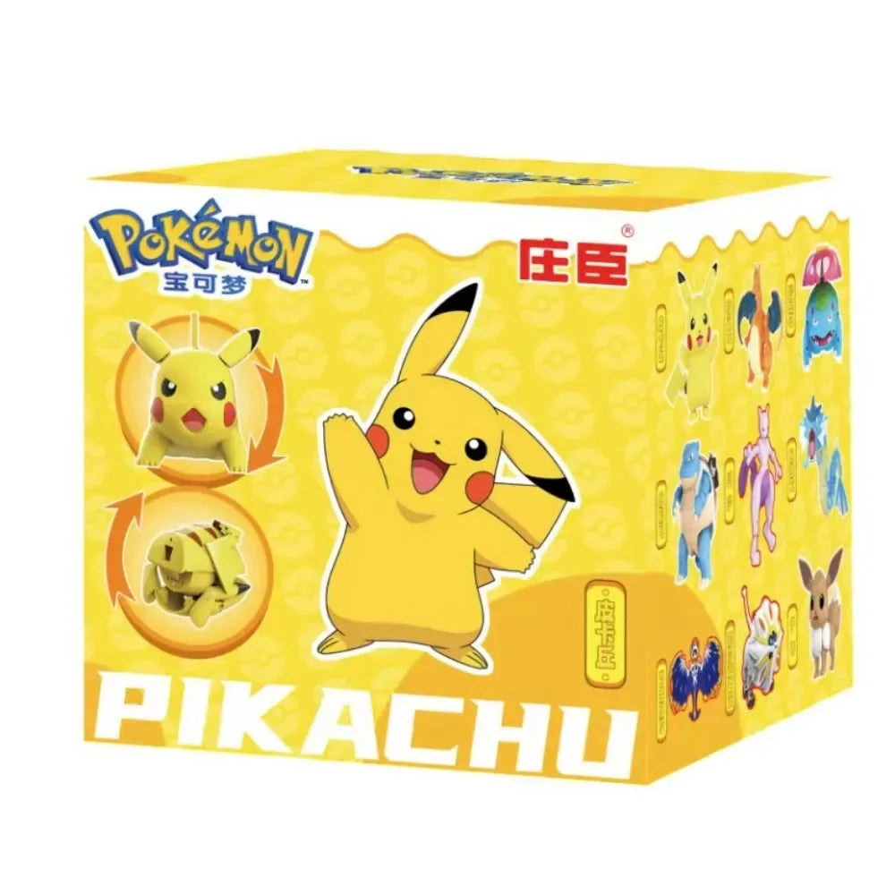 Authentic Pokémon Transformation Ball Toy Elf Pikachu Gyarados Mewtwo Venusaur Doll Desktop Ornament Doll Children's Toy Gifts