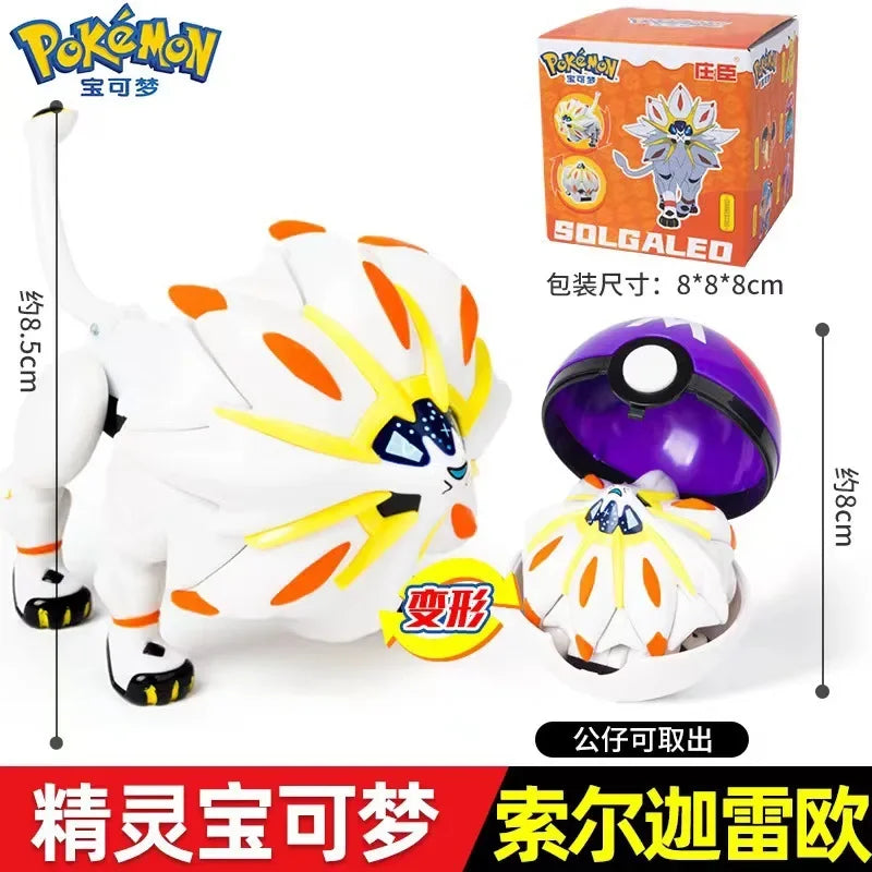 Authentic Pokémon Transformation Ball Toy Elf Pikachu Gyarados Mewtwo Venusaur Doll Desktop Ornament Doll Children's Toy Gifts