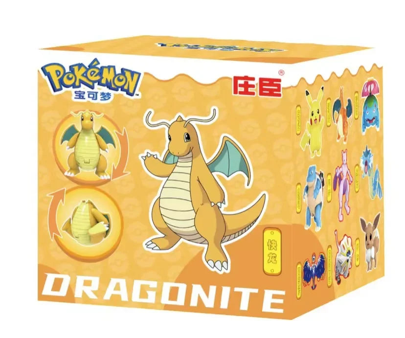 Authentic Pokémon Transformation Ball Toy Elf Pikachu Gyarados Mewtwo Venusaur Doll Desktop Ornament Doll Children's Toy Gifts