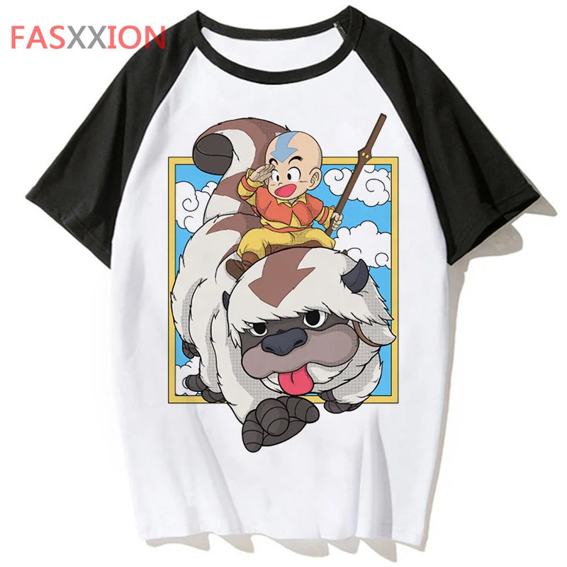 avatar la leyenda de aang t shirt streetwear for hop t-shirtclothing tshirt male