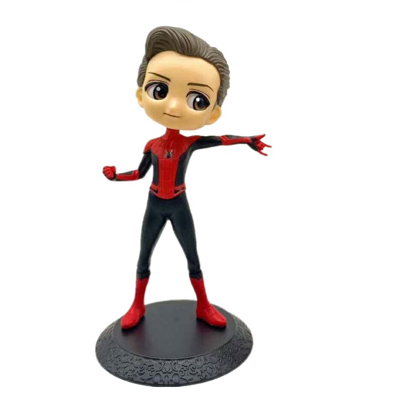 Avengers Anime Doll Superhero Iron Man Spiderman Thor Rocky PVC Doll Collection Model Toy 15 Cm