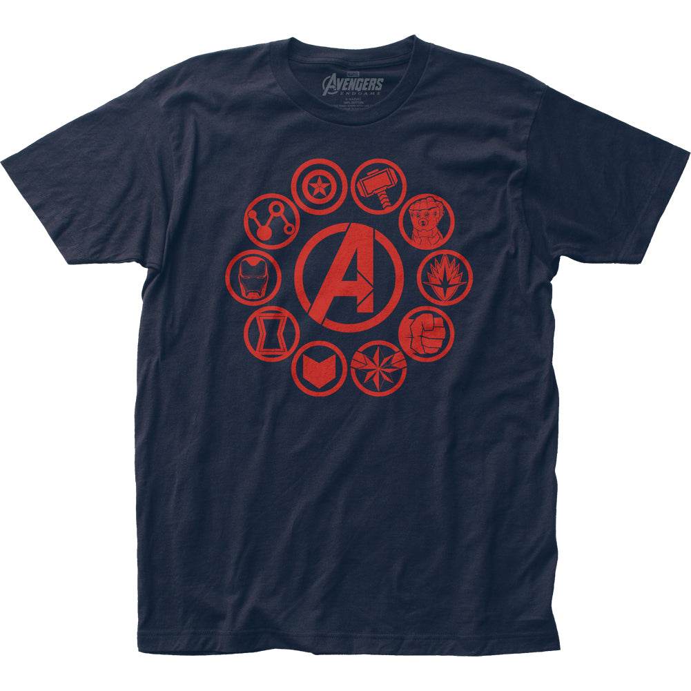 Avengers End Game Movie Icons Marvel Adult T-Shirt - S
