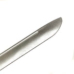 Silver and Black 9.5 Inch Training Knife - Solid Rubber Contact Prop with Safe Blade