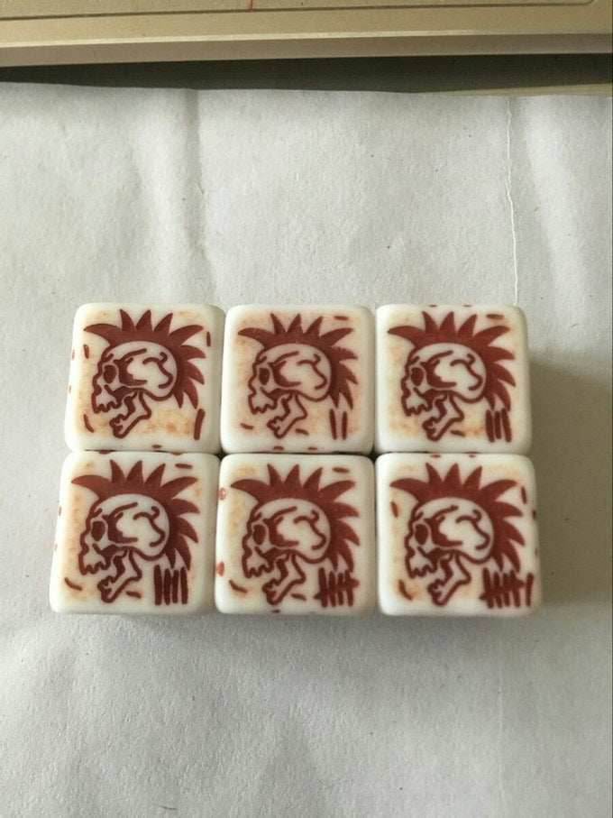 Dice Sets! - Tiny Wastelands Skull 3d6