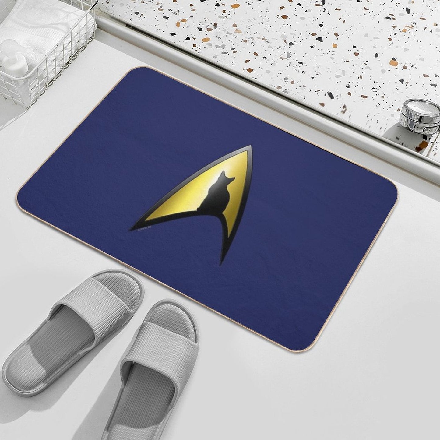 Starfleet Cat Bath Mat