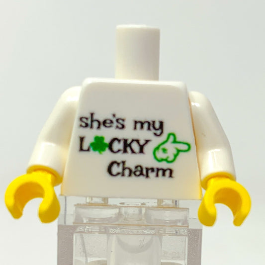 B3 Customs® Printed She's My Lucky Charm St. Patrick's Day Minifig Torso