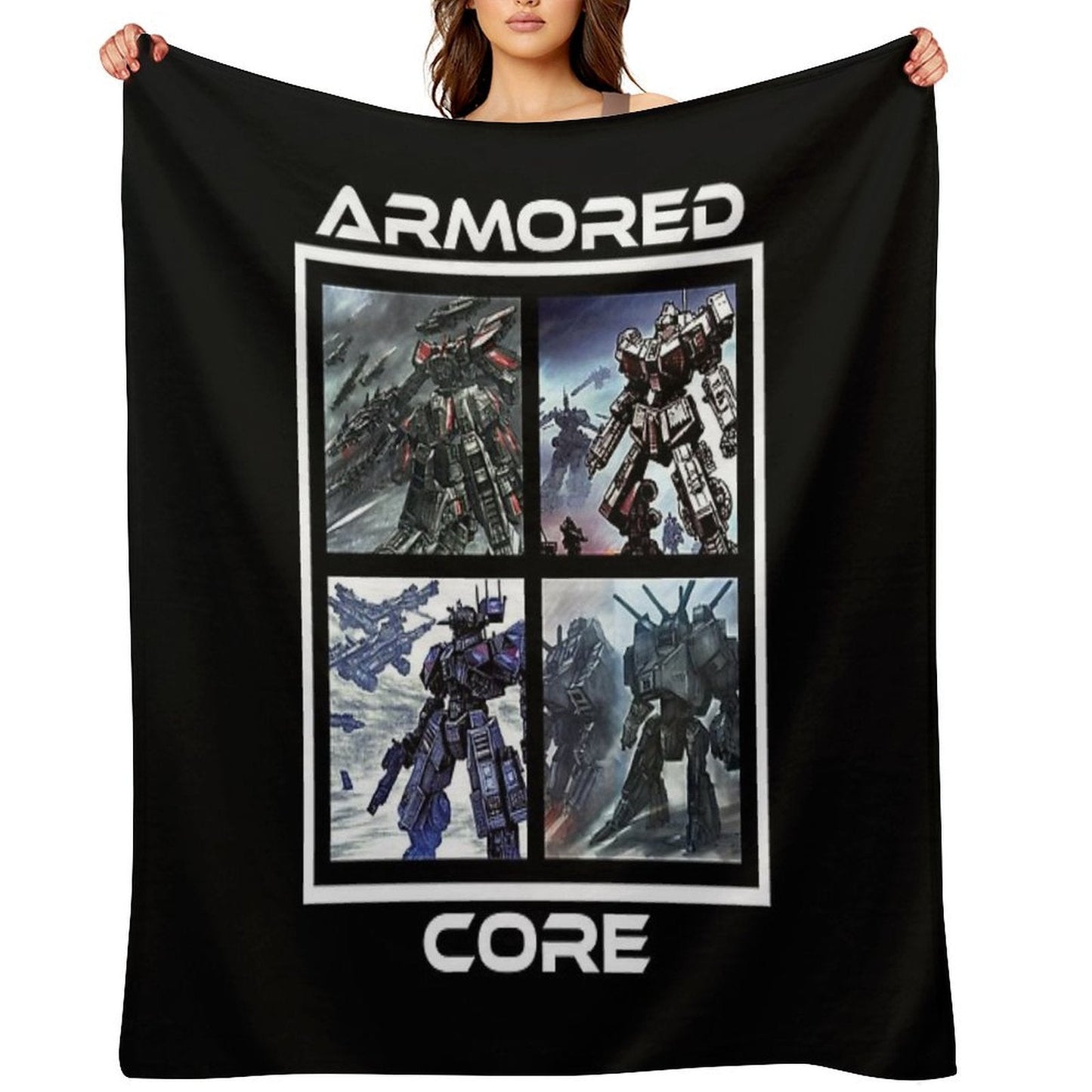 Armored Core 4 Throw Blanket