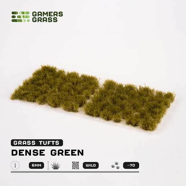Gamers Grass Tufts: Dense Green 6mm- Wild - 