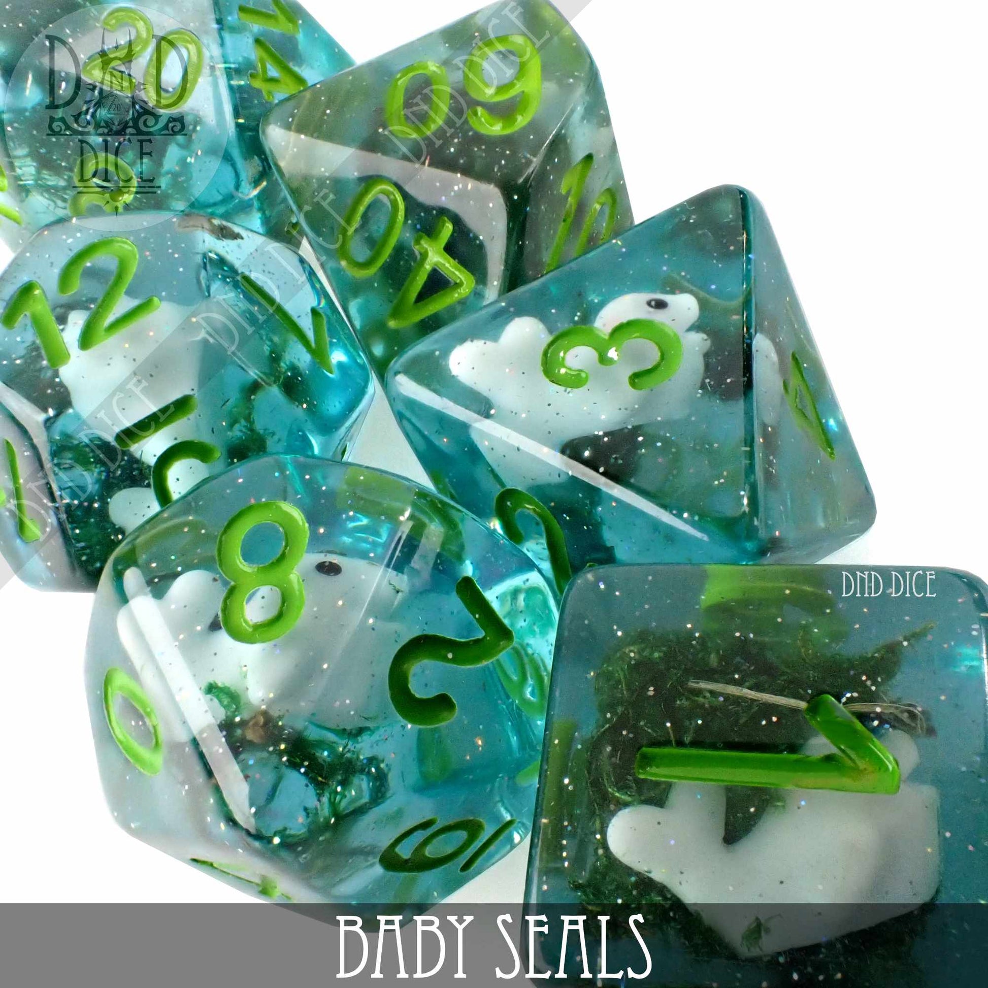 Baby Seals Dice Set