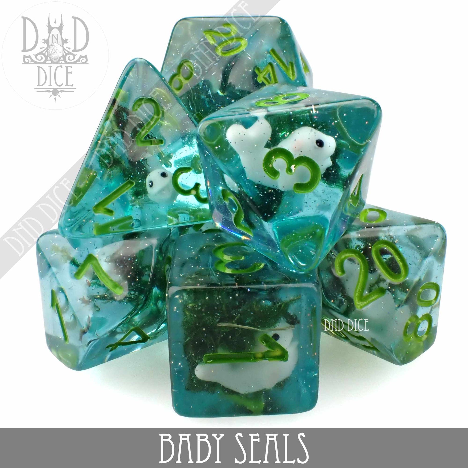 Baby Seals Dice Set