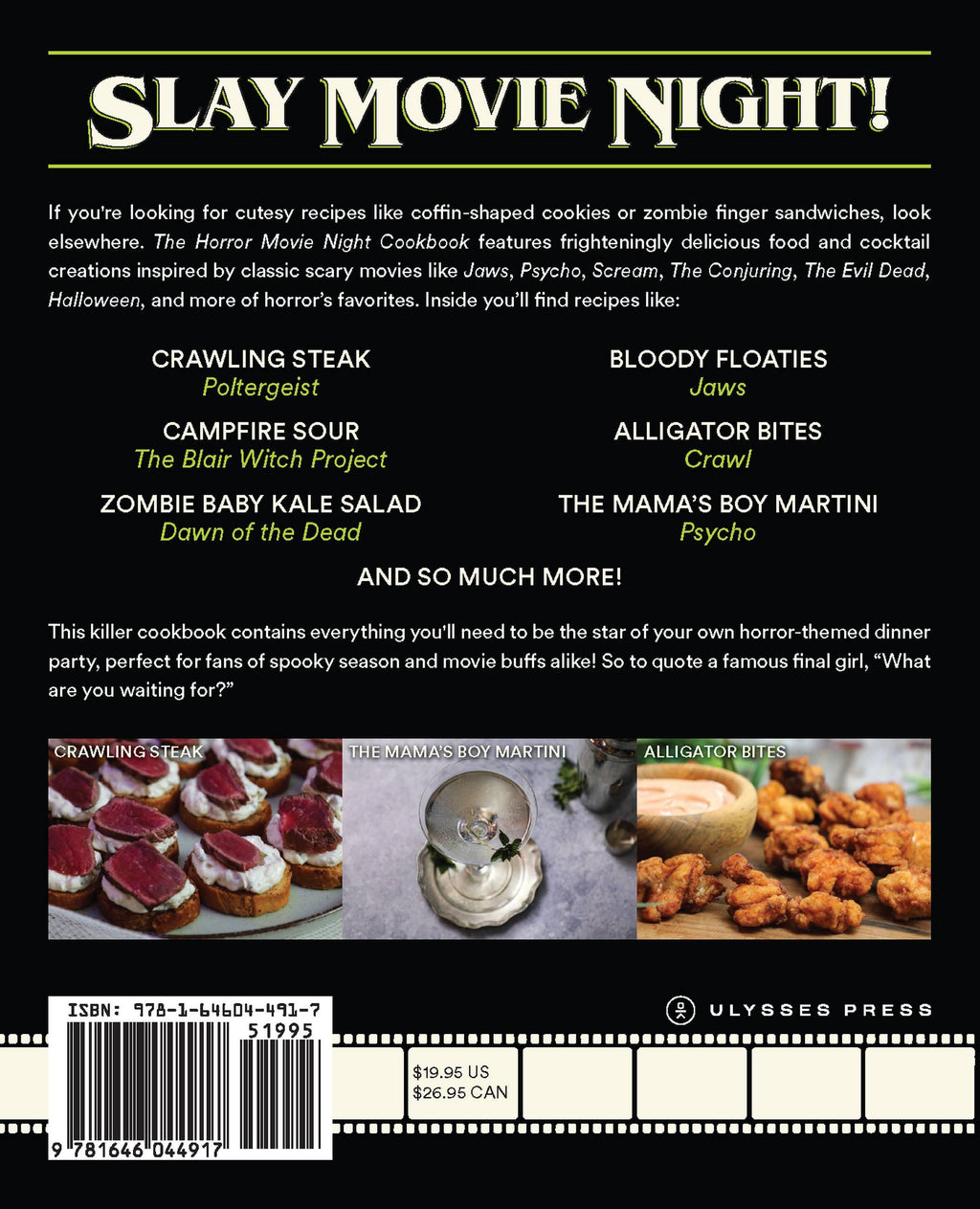 The Horror Movie Night Cookbook