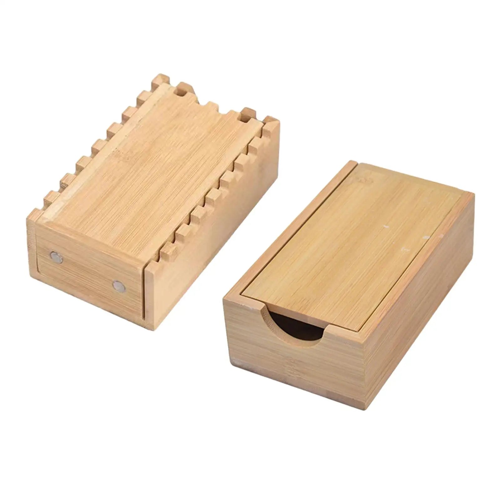 Bamboo Dice Tower Wooden Rolling Case Perfect for DM's, Mini Games, RPG Players