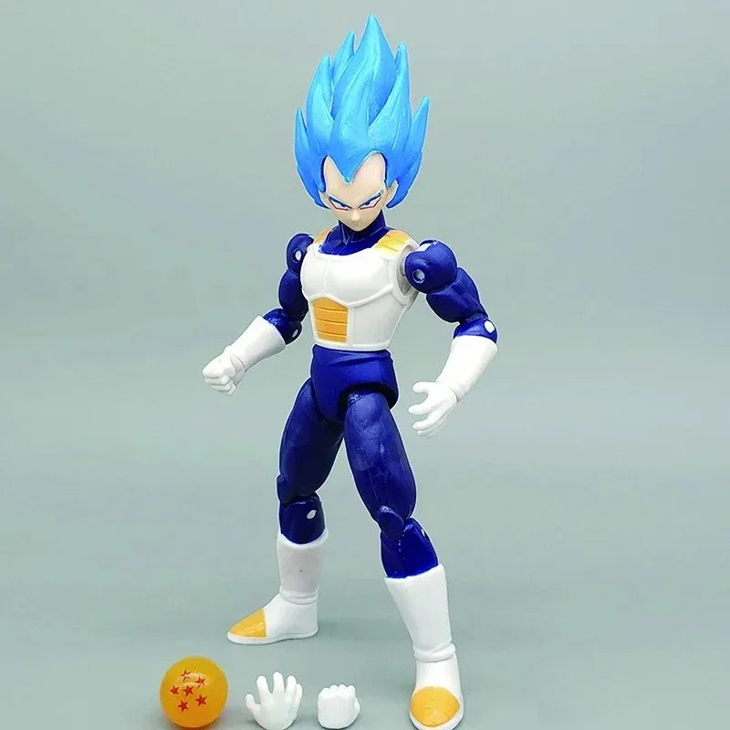 BANDAI Anime Dragon Ball Z Goku Vegeta Figure about  17CM PVC Action Figures Collection Model Toys Gifts Articular Mobility