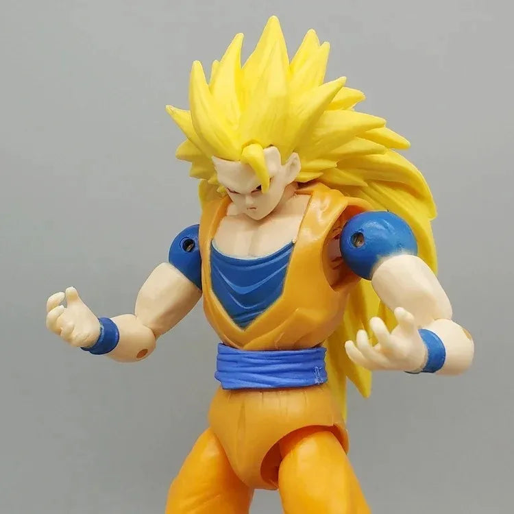 BANDAI Anime Dragon Ball Z Goku Vegeta Figure about  17CM PVC Action Figures Collection Model Toys Gifts Articular Mobility