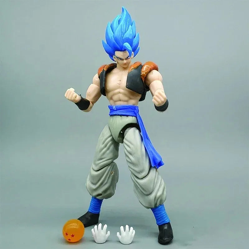 BANDAI Anime Dragon Ball Z Goku Vegeta Figure about  17CM PVC Action Figures Collection Model Toys Gifts Articular Mobility