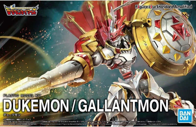 BANDAI Digimon Adventure Assembly Model FRS Amplified Dukemon / Gallantmon Model Kit Figure-rise Standard Active Joint Original