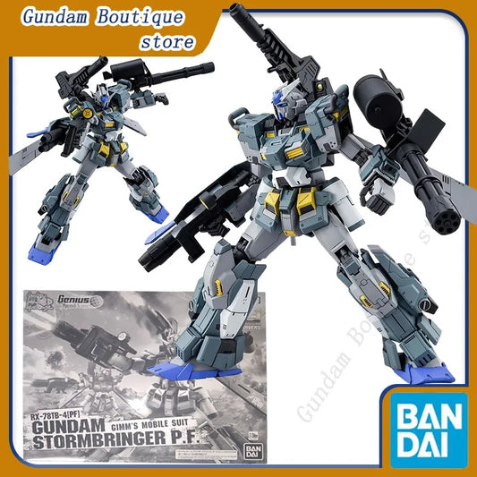 Bandai Genuine GUNDAM STORMBRINGER P.F. MG Anime Action Figure Robot Periphery Collectible Model Toy Ornaments Gift for Children