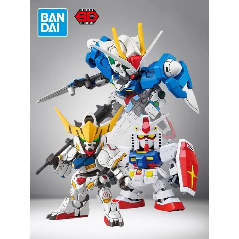 Bandai Model GUNDAM Action Figure SDEX Series Model Kit RX-78-2 Aile Strike Exia 00 Unicorn Astray Red Frame Barbatos Gundam