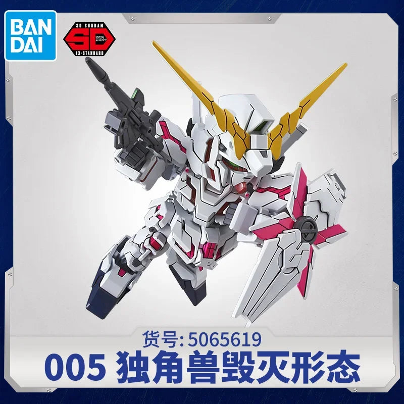 Bandai Model GUNDAM Action Figure SDEX Series Model Kit RX-78-2 Aile Strike Exia 00 Unicorn Astray Red Frame Barbatos Gundam