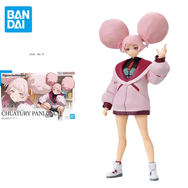 Bandai Original GUNDAM Anime Figure-rise The Witch From Mercury CHUATURY PANLUNCH Action Figure Toys Model Gifts for Children