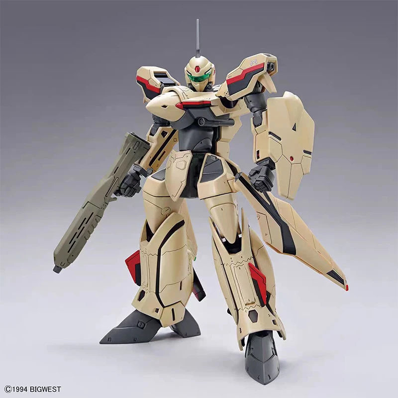 Bandai Robotech Macross Plus YF-19 Isamu Daison Machine HG 1/100 Model Kit Action Figure Model Gifts for Kids Collectibles