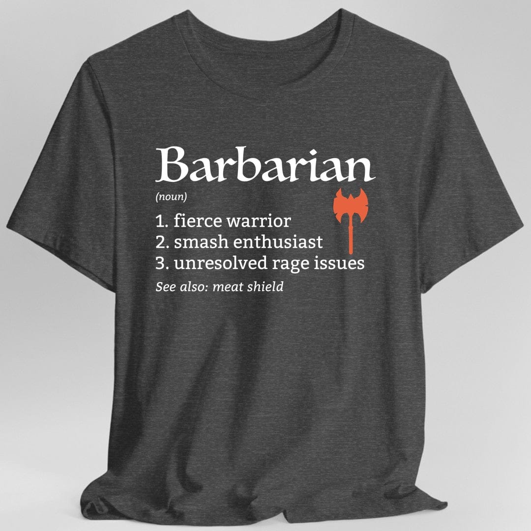Barbarian Class Definition T-Shirt – Funny DnD Definition Tee