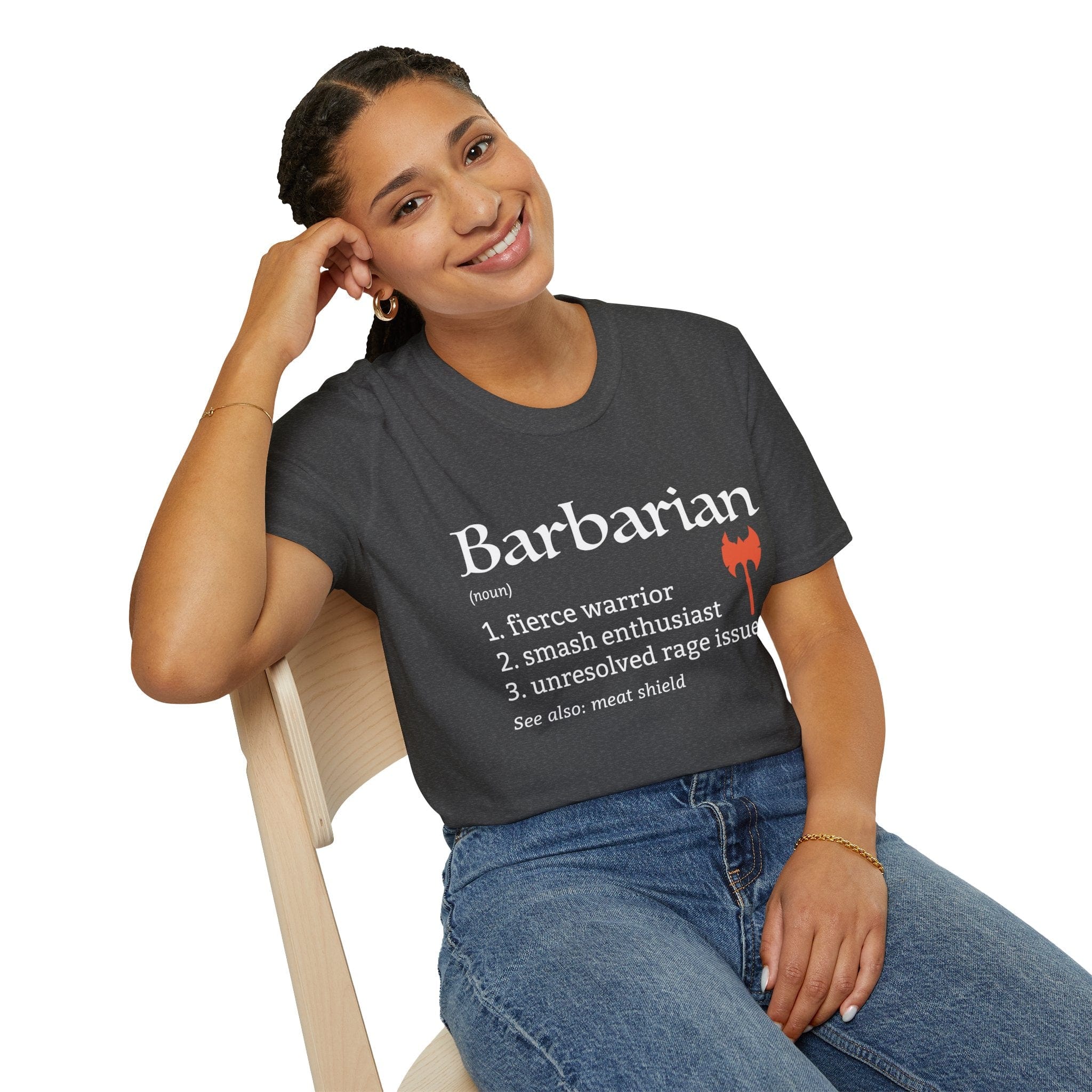 Barbarian Class Definition T-Shirt – Funny DnD Definition Tee