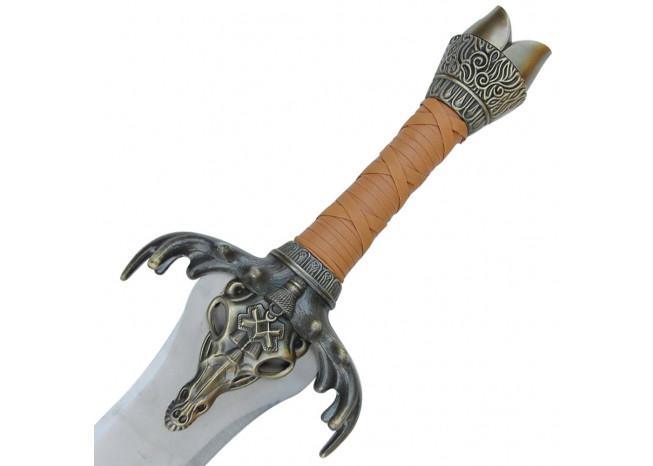 Barbarian Father's Medieval Rams Head Sword