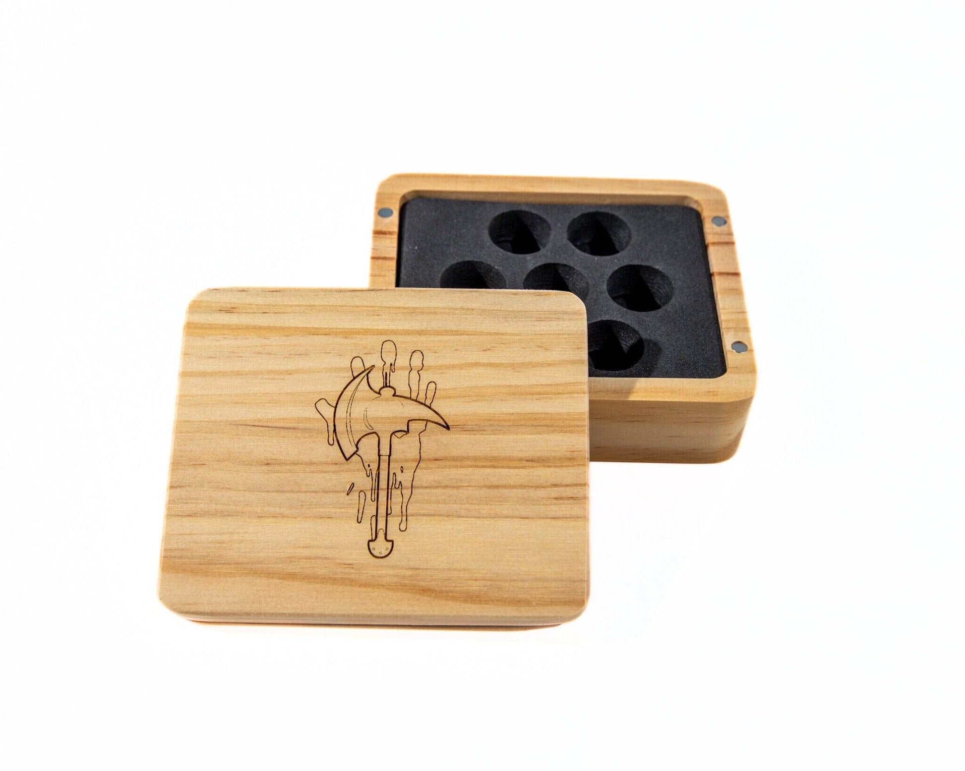 Barbarian Wooden Dice Case - Pine Wood