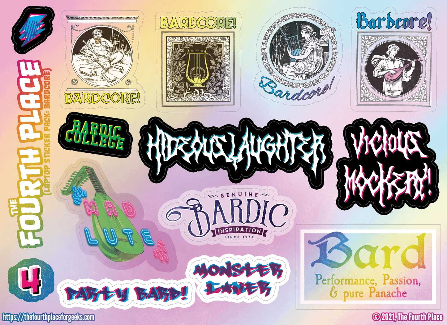 Bardcore! Stickers - 