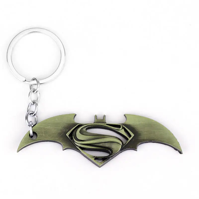 Bat Pendants Keychain Superheroes Movie Jewelry Car Key Ring Bags Key Chains Gifts Souvenir